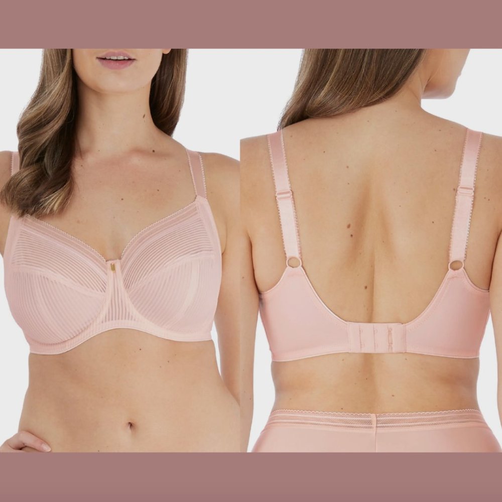 NEW $64 Fantasie [ 32K US ] Fusion Underwire Side Support Bra In Blush Pink 5802